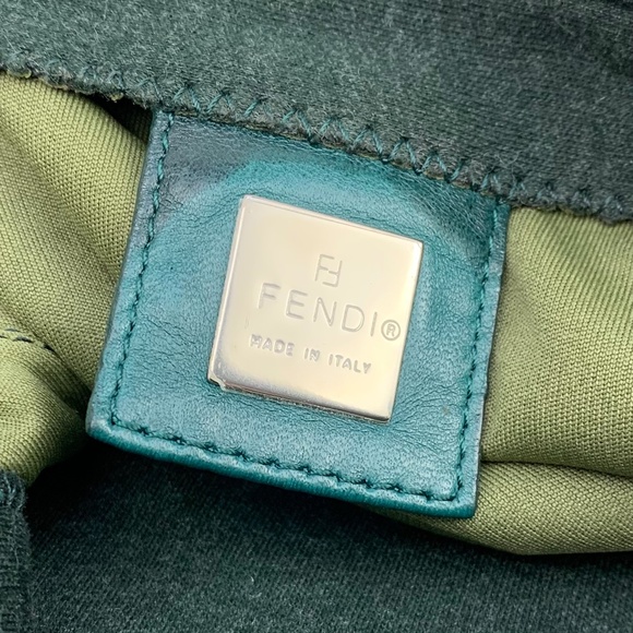 FENDI Wool Baguette Shoulder Bag - Picture 12 of 13